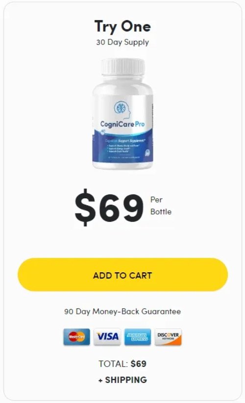 CogniCare Pro Buy 1 Bottle