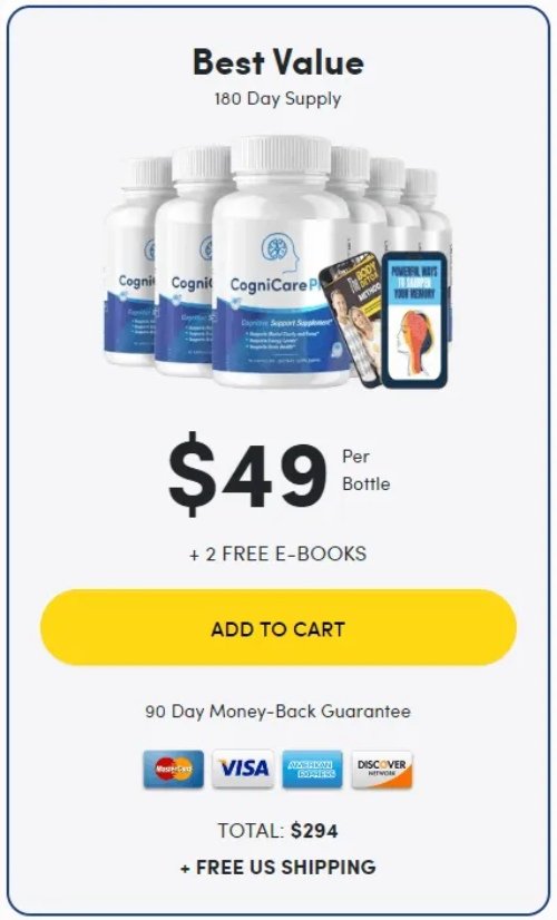 CogniCare Pro Buy 6 Bottles